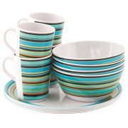 Vajilla Easy Camp Java Picnic Set 4 Persons