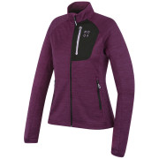 Sudadera de mujer MOOA Nyore Grid 220 violeta purple melange