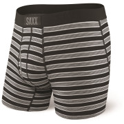 Calzoncillos bóxer Saxx Ultra Boxer Brief Fly Black Crew Stripe negro/gris BlackCrewStripe