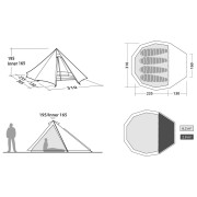 Tienda de campaña de senderismo Robens Venturer 4 LW