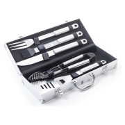 Utensilios de barbacoa G21 set de 5 piezas con estuche de aluminio