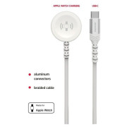 Cable de carga y datos Swissten Wireless charging cable 2in1 for Apple Watch + USB-C 1,2 m