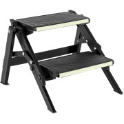 Escalones plegables Brunner Ruckstep Black Fluo negro