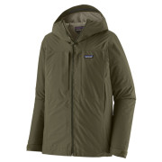 Chaqueta de hombre Patagonia M's Insulated Boulder Fork Rain Jkt verde Basin Green