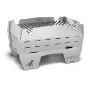 Barbacoa plegable SKOTTI Grill Mini plata ocelová