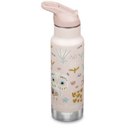 Termo para niños Klean Kanteen Insulated Kid Classic Narrow 12oz (w/Flip Seal Sport Cap) beige owlet