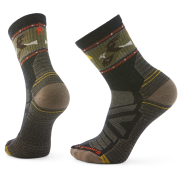 Calcetines Smartwool Hike Light Cushion Soaring Mid Crew Sock negro/verde CHARCOAL