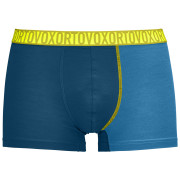 Calzoncillos bóxer para hombre Ortovox 150 Essential Trunks M azul/amarillo Petrol Blue