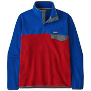 Sudadera de hombre Patagonia Lightweight Synchilla Snap-T Pullover rojo/azul Touring Red