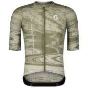 Maillot de ciclismo de hombre Scott Jersey M's Ultd. SL SS verde cotton white/hay green