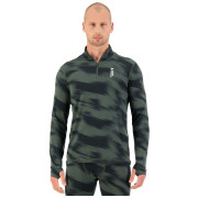 Camiseta funcional de hombre Mons Royale Cascade Merino Flex 200 1/4 Zip Rosin Motion