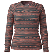 Camiseta funcional de mujer Smartwool W Classic Thermal Merino Base Layer Crew gris/naranja CORAL REEF SUMMIT SOUL