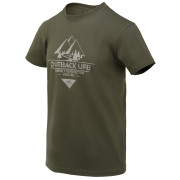 Camiseta de hombre Helikon-Tex T-Shirt (Outback Life) verde Taiga Green