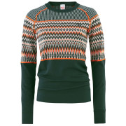 Camiseta funcional de mujer Kari Traa Silja Ls negro/naranja Pine