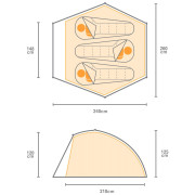 Tienda de campaña de senderismo Regatta Montegra Geo 3 Mn