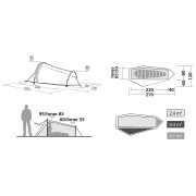 Tienda de campaña de senderismo Robens Cress 1 Pro