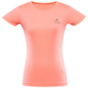 Camiseta de mujer Alpine Pro Basika rosa/blanco neon salmon