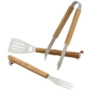 Utensilios de barbacoa Cattara Wood sada 3ks