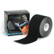 Venda adhesiva BronVit Sport Kinesio Tape classic 5 cm x 6m negro