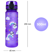 Botella para niños Baagl Botella de agua Tritan 500 ml