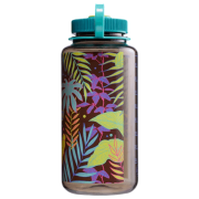 Botella Nalgene Wide Mouth Psychedelic Botanical 1000 ml verde/azul Woodsman/Botanical Ferns