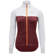 Sudadera de mujer Silvini Matesia gris/rojo cloud-merlot