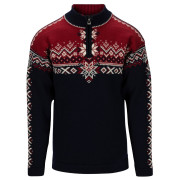 Jersey de hombre Dale of Norway 140th Anniversary Masc Sweater azul oscuro Navy Redrose Offwhite