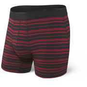 Calzoncillos bóxer Saxx Platinum Boxer Brief Fly negro/rojo Black/RedTidalStripe