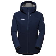 Chaqueta de mujer Mammut Ultimate Comfort SO Hooded Jacket Women azul marine