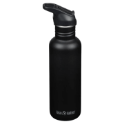 Botella de acero inoxidable Klean Kanteen Classic 27oz (w/Flip Seal Sport) negro Black