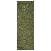 Saco de dormir de plumón Warmpeace Quilt 300 verde oscuro CallaGreen/Black