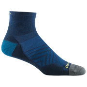 Calcetines de hombre Darn Tough Run 1/4 Ultra-Lightweight azul eclipse