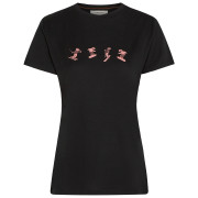Camiseta de mujer Icebreaker Women Merino 150 Tech Lite SS Tee Snow Day negro Black