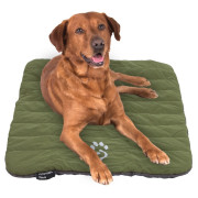 Cama de viaje para perros Mountain Paws Packable Travel Dog Bed verde/gris Black