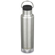 Termo Klean Kanteen Insulated Classic 20oz (w/Loop Cap) plata Brushed Stainless