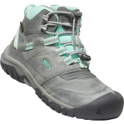 Calzado para niños Keen Ridge Flex Mid Wp Youth gris claro grey/blue tint