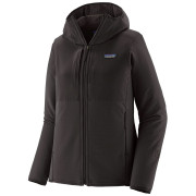 Sudadera funcional de mujer Patagonia W's R2 CrossStrata Hoody negro Black