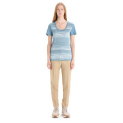 Camiseta funcional de mujer Icebreaker Tech Lite II SS Scoop Tee Reflection Lines