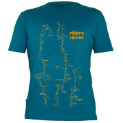 Camiseta de hombre Direct Alpine Flash azul/amarillo Petrol/Camel(Riders)