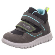 Calzado para niños Superfit Sport7 Mini Grau/Gelb gris Grau/Gelb