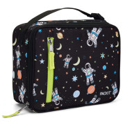 Caja de alimentos Packit Classic Lunch Box negro/blanco Spaceman