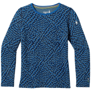 Camiseta funcional para niños Smartwool Kids' Classic Thermal Merino Base Layer Crew azul NIVAL BLUE RETRO LINE