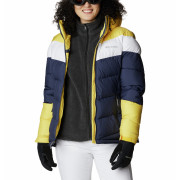 Chaqueta de invierno para mujer Columbia Abbott Peak Insulated Jacket azul/amarillo Nocturnal, White, Sun Glow