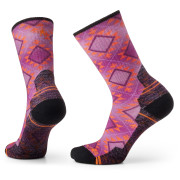 Calcetines de mujer Smartwool W Hike Light Cushion Southwest Tile Crew rosa/negro Meadow Mauve