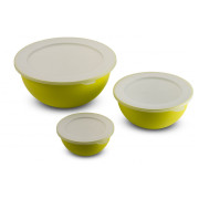 Juego de boles Omada Sanaliving Bowls Set 3,5L + 1,7L + 0,5L verde claro