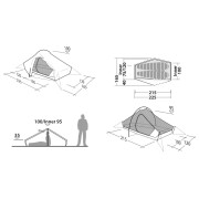 Tienda de campaña de senderismo Robens Chaser 2 LW