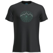 Camiseta funcional de hombre Icebreaker Men Merino 125 Cool-Lite™ Sphere III SS Tee Vision Grid negro Black