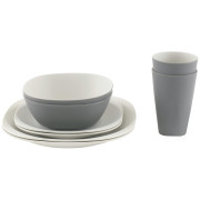 Vajilla Outwell Gala 2 Person Dinner Set 2023 gris Grey & Sand