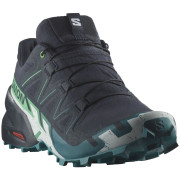 Zapatillas de carrera para hombre Salomon Speedcross 6 gris/verde Carbon / Tahitian Tide / White