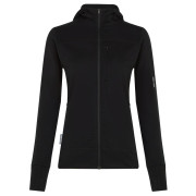 Sudadera funcional de mujer Icebreaker W M 300 Descender LS Zip Hoodie negro Black